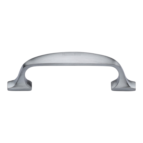 C7213 76-SC • 076 x 099 x 31mm • Satin Chrome • Heritage Brass Durham Cabinet Pull Handle